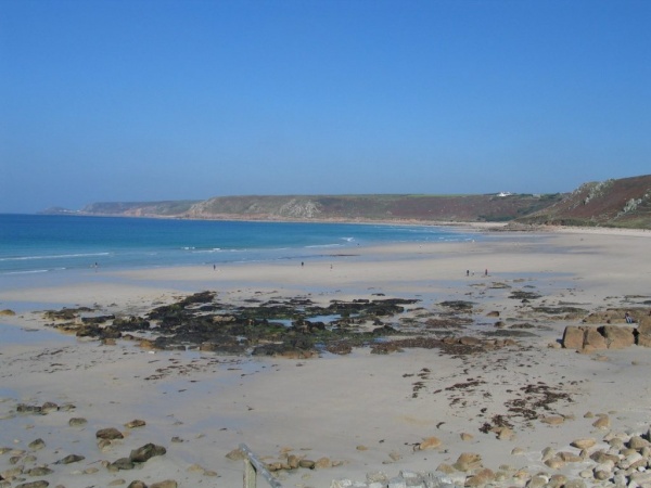 C:\fakepath\Gwinveor Beach just beyond the sands of Sennen Cove